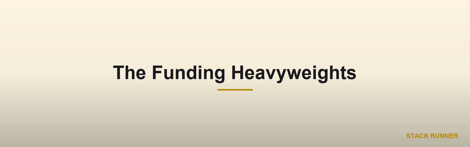 The Funding Heavyweights