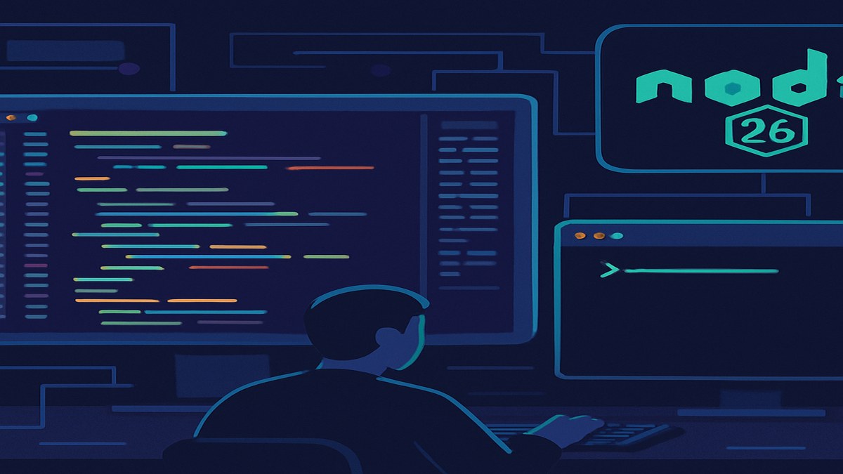 Node.js 26 Arrives This Month: Stable V8 13 and the Quiet End of OpenSSL Bundling — illustration